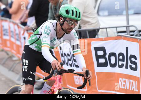 L'Irlandais Ben Healy lors de l'Amstel Gold Race 2024 Banque D'Images