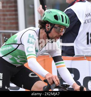 L'Irlandais Ben Healy lors de l'Amstel Gold Race 2024 Banque D'Images