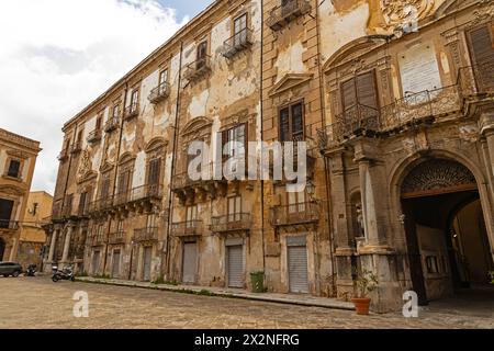 Palazzo Alliata Villafranca bâtiment de palais à Paleremo en Sicile Banque D'Images