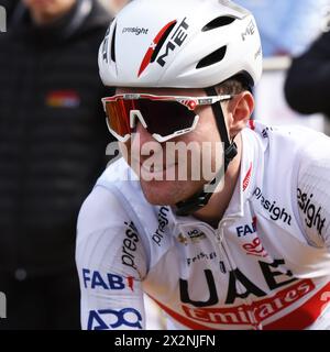 Le pilote suisse Marc Hirschi de l'UAE Team Emirates Banque D'Images