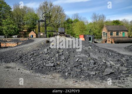 Musée vivant de Black Country. Industrie minière du charbon. Chantier à charbon. Dudley Angleterre Royaume-Uni Banque D'Images