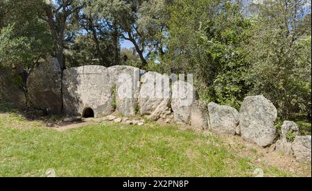 Tombeau des géants de Pascaredda à Calangianus dans le nord de la Sardaigne Banque D'Images