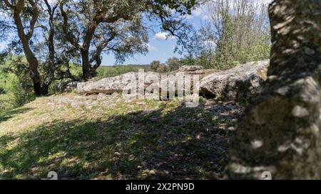 Tombeau des géants de Pascaredda à Calangianus dans le nord de la Sardaigne Banque D'Images