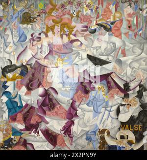 Gino Severini, 1912, Hiéroglyphique dynamique du Bal Tabarin, huile sur toile avec paillettes, 161,6 × 156,2 cm (63,6 × 61,5 po.), Museum of Modern Art, New York Banque D'Images