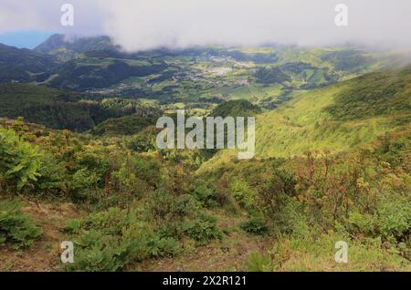 Paysage de l'île de Sao Miguel, Açores Banque D'Images