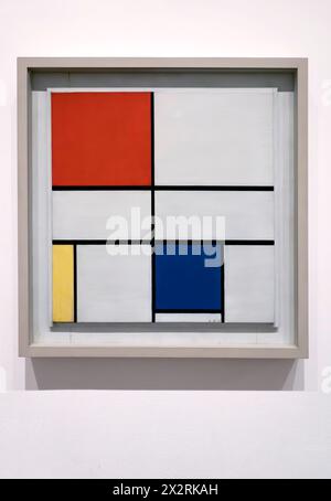 Piet Mondrian peinture composition C (No III) avec rouge, jaune et bleu 1935 Banque D'Images