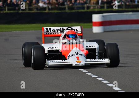 Chris Goodwin, McLaren-TAG MP4/2B, c'est la voiture que Niki Lauda a conduite jusqu'à sa vingt-cinquième victoire au Grand Prix des pays-Bas à Zandvoort en 1985, Nik Banque D'Images