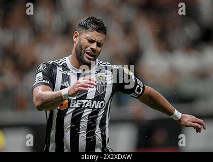 Belo Horizonte, Brésil. 23 avril 2024. Hulk de l'Atletico Mineiro lors du match entre l'Atletico Mineiro et Penarol-URU, pour le troisième tour du groupe G de la Copa CONMEBOL Libertadores 2024, au stade Arena MRV, à Belo Horizonte, Brésil, le 23 avril. Photo : Gledston Tavares/DiaEsportivo/Alamy Live News crédit : DiaEsportivo/Alamy Live News Banque D'Images