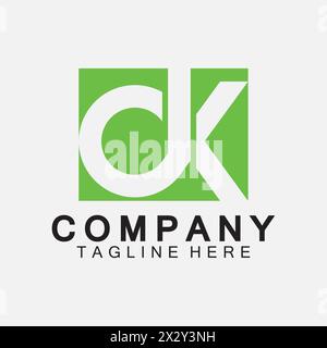 Lettre initiale OK modèle de vecteur de conception de logo. Illustration de Vecteur