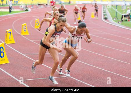 MOSCOU - 11 juin : SART la course sur la compétition sportive internationale défi de Moscou le 11 juin 2012 à Luzhniki, Moscou, Russie Banque D'Images