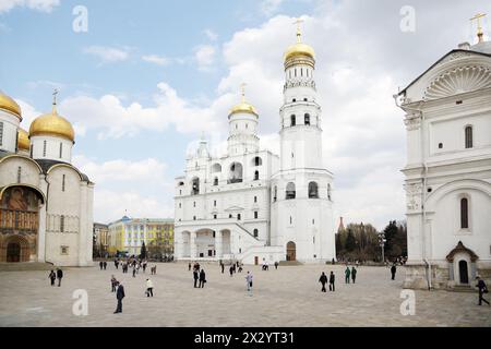 Clocher Ivan Great à Mocsow, Russie. Le clocher a été construit en 1505 -1600. Banque D'Images