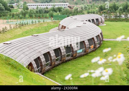 MOSCOU - 19 juillet : Hôtel Fox Inn dans le complexe sportif et de divertissement Foxhole le 19 juillet 2008 à Moscou, Russie. Banque D'Images