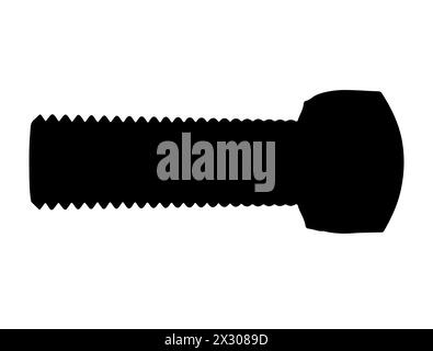 Illustration vectorielle de silhouette de boulon Illustration de Vecteur