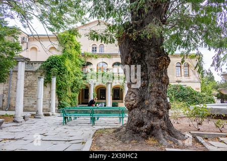 SÉBASTOPOL, CRIMÉE - SEPTEMBRE 2014 : Musée-réserve historique et archéologique 'Chersonese Taurian'. Cour italienne dans le musée Banque D'Images