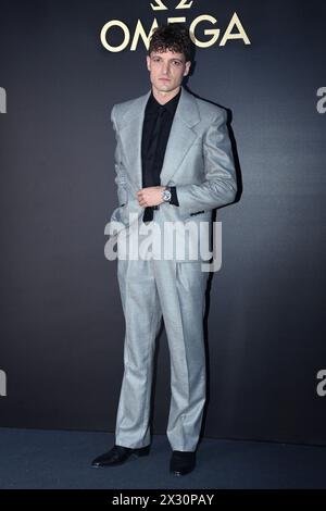 Milan, Italie. 24 avril 2024. Niels Schneider assiste au tapis noir de la fête d'Omega à Milan 23 avril 2024 Italie. (Photo de Gian Mattia D'Alberto/Lapresse) crédit : LaPresse/Alamy Live News Banque D'Images