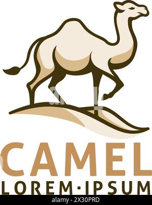 Camel animal Design illustration Mascot icône Illustration de Vecteur