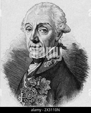 Suworov-Rymnikski, Alexander Vasilyevich, 24.11.1729 - 18.5,1800, général russe, DROITS-SUPPLÉMENTAIRES-AUTORISATION-INFO-NON-DISPONIBLE Banque D'Images