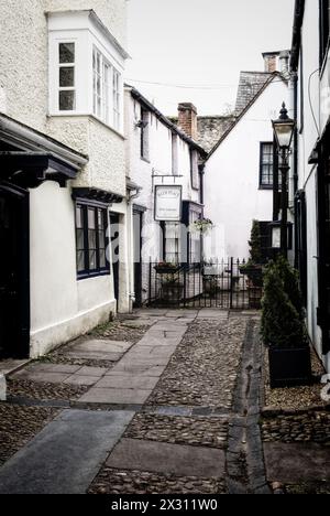 Maisons de tisserands historiques à Bath place, Oxford. Banque D'Images