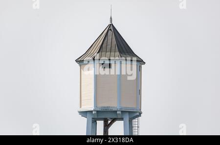 Blick auf das Gelände von Norwegian artis im französischen Huningue, direkt an der Grenze zur Schweiz. (Bâle-Kleinhüningen, Schweiz, 13.04.2022) Banque D'Images