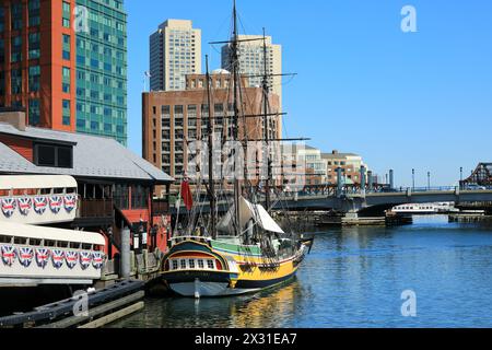 Géographie / voyage, États-Unis, Massachusetts, Boston, Boston Tea Party Ships and Museum, ADDITIONAL-RIGHTS-CLEARANCE-INFO-NOT-AVAILABLE Banque D'Images