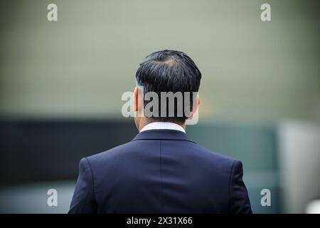 Rishi Sunak, premier ministre des Vereinigten Koenigreichs Groâˆöübritannien und Nordirland. Berlin, 24.04.2024. Berlin Deutschland *** Rishi Sunak, premier ministre du Royaume-Uni de Grande-Bretagne et d'Irlande du Nord Berlin, 24 04 2024 Berlin Allemagne Copyright : xThomasxTrutschelxphotothek.dex Banque D'Images