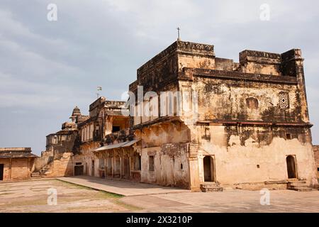 Extérieurs, Karna Mahal, Fort Complex, Gwalior, Madhya Pradesh, Inde Banque D'Images