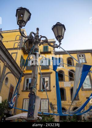 Square à naples italie Banque D'Images