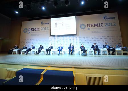 MOSCOU - nov 21 : directeurs d'organisations de premier plan sur la conférence internationale Real Estate Managementin Corporations dans le President Hotel, on N Banque D'Images