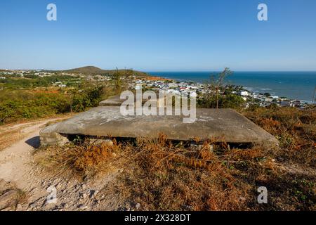 Bunker de Phan Thiet de la guerre du Vietnam Banque D'Images