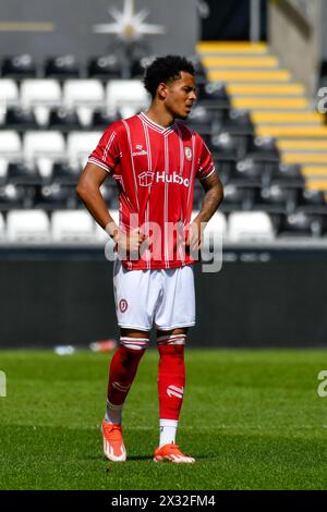 Swansea, pays de Galles. 20 avril 2024. Marley Rose de Bristol City lors du match de la Ligue de développement professionnel des moins de 21 ans entre Swansea City et Bristol City au stade Swansea.com de Swansea, pays de Galles, Royaume-Uni le 20 avril 2024. Crédit : Duncan Thomas/Majestic Media. Banque D'Images