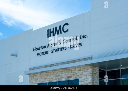 Houston, Texas, États-Unis - 13 avril 2024 : siège social de HMC (Houston Motor and Control) à Houston, Texas, États-Unis. Banque D'Images