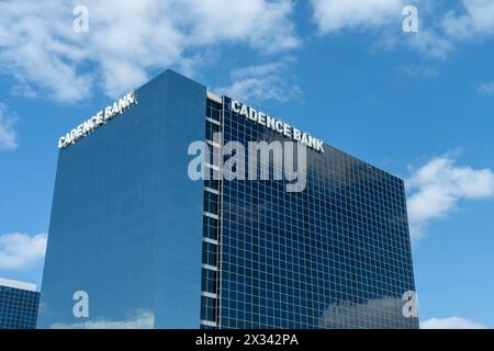Houston, Texas, États-Unis - 14 avril 2024 : cadence Bank siège social à Houston, Texas, États-Unis. Banque D'Images