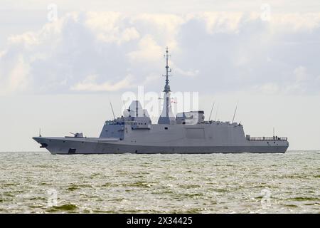 FS Normandie est une frégate FREMM exploitée par la Marine nationale française. Banque D'Images