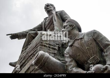 SÉBASTOPOL, CRIMÉE - SEPTEMBRE 2014 : Musée Malakhov Kurgan à Sébastopol. La guerre de Crimée de 1854-1855 et la guerre mondiale IIe Le monument à Banque D'Images