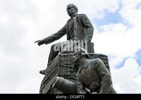 SÉBASTOPOL, CRIMÉE - SEPTEMBRE 2014 : Musée Malakhov Kurgan à Sébastopol. La guerre de Crimée de 1854-1855 et la guerre mondiale IIe Le monument à Banque D'Images