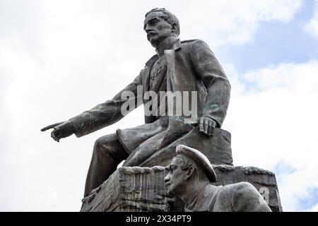 SÉBASTOPOL, CRIMÉE - SEPTEMBRE 2014 : Musée Malakhov Kurgan à Sébastopol. La guerre de Crimée de 1854-1855 et la guerre mondiale IIe Le monument à Banque D'Images