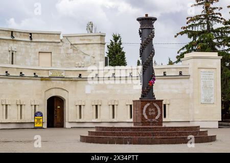 SÉBASTOPOL, CRIMÉE - SEPTEMBRE 2014 : Musée Malakhov Kurgan à Sébastopol. La guerre de Crimée de 1854-1855 et la seconde Guerre mondiale Banque D'Images