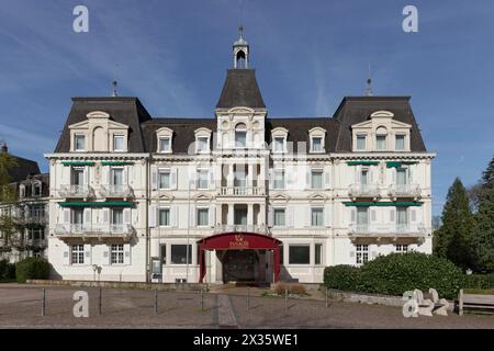 Panacee Grand Hotel Roemerbad, hôtel traditionnel de 1824, ville thermale Badenweiler, Markgraeflerland, Forêt Noire, Bade-Wuerttemberg, Allemagne Banque D'Images