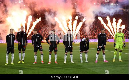 Londres, Royaume-Uni. 24 avril 2024. Newcastle s'alignera lors du match de premier League à Selhurst Park, Londres. Le crédit photo devrait se lire comme suit : David Klein/Sportimage crédit : Sportimage Ltd/Alamy Live News Banque D'Images