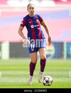 Barcelone, Espagne. 20 avril 2024. Alexia Putellas du FC Barcelone lors de l'UEFA Women's Champions League, demi-finale, première manche, entre FC Barcelone et Chelsea FC a joué au Luis Company's Stadium le 20 avril 2024 à Barcelone, en Espagne. (Photo de Bagu Blanco/PRESSINPHOTO) crédit : AGENCE SPORTIVE PRESSINPHOTO/Alamy Live News Banque D'Images