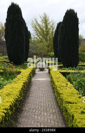 Le jardin Culpeper mène le château Banque D'Images