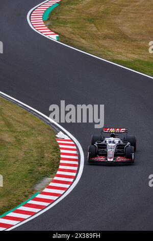 Circuit de Suzuka, le 5 avril 2024 : Nico Hulkenberg (GER) de la Haas F1 lors du Grand Prix de formule 1 du Japon 2024. Banque D'Images