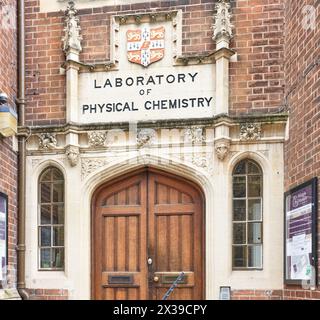 Laboratoire de chimie physique et Musée Whipple d'histoire des sciences, New Museums site, Université de Cambridge, Angleterre. Banque D'Images