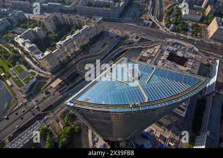 MOSCOU - 8 juillet 2014 : Centre international (Mirax Plaza) - complexe d'affaires multifonctionnel est en construction en 2006 - 2017 Banque D'Images