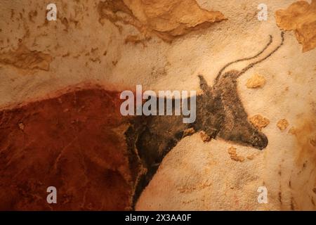 Lascaux IV, Centre International de l'art pariétal (Centre international de l'art pariétal) présente, entre autres, un fac-similé complet de tous les d Banque D'Images