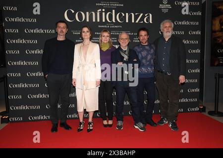 Rome, Italie. 24 avril 2024. Rome, Cinéma Adriano Aperçu du film 'Confidenza', sur la photo : crédit : Agence photo indépendante/Alamy Live News Banque D'Images