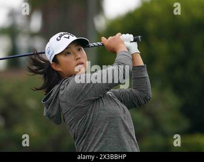 25 avril 2024 : LPGA - Ladies Professional Golf Association - MINJEE LEE sur le 18ème tee au JM Eagle LA Championship 2024, présenté par Plastpro, Wilshire Country Club, Los Angeles, CA, États-Unis, 25 avril 2024.crédit image cr Scott Mitchell/ZUMA Press (crédit image : © Scott Mitchell/ZUMA Press Wire) USAGE ÉDITORIAL SEULEMENT! Non destiné à UN USAGE commercial ! Banque D'Images