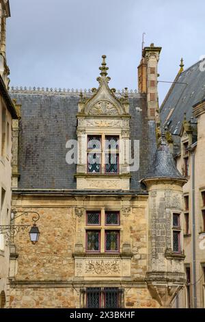 Maison Canoniale Saint-Jacques, le Mans, Departement Sarthe, Region pays de la Loire, France Banque D'Images