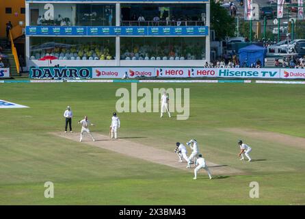 Match test entre le Sri Lanka et l'Australie au Galle International Cricket Ground à Galle au Sri Lanka. Banque D'Images