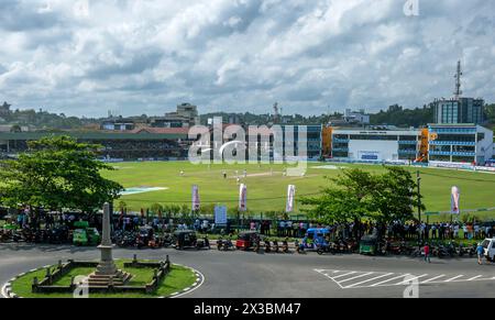 Match test entre le Sri Lanka et l'Australie au Galle International Cricket Ground à Galle au Sri Lanka. Banque D'Images